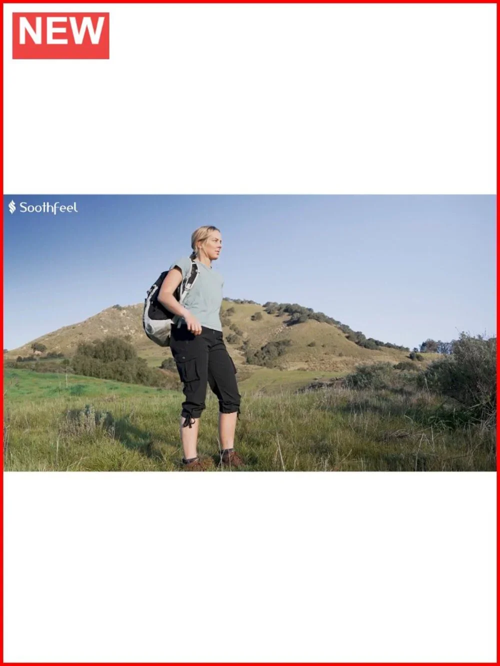 Women's Cargo Capris with 6 Pockets Lightweight Quick Dry Hiking Pants